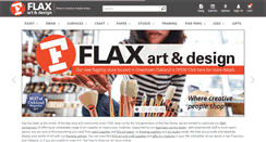 Desktop Screenshot of flaxart.com